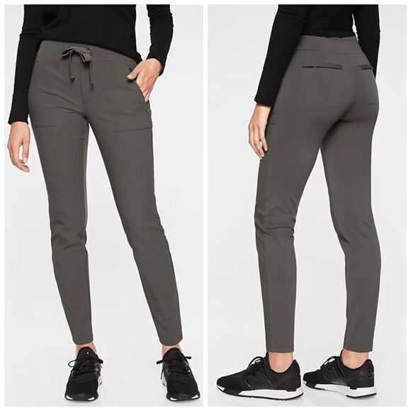 Athleta Women’s Headland Hybrid Pants Tights Drawstring Waist Pant’s Size 12 - Picture 1 of 12